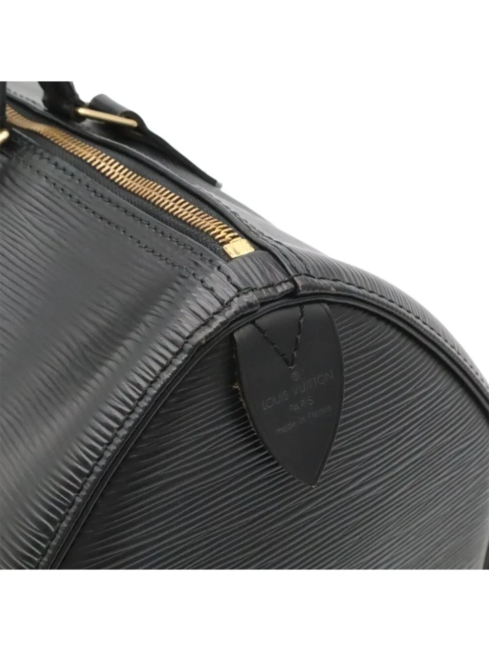 Louis Vuitton Epi Speedy 35 Boston Bag Leather Noir Black